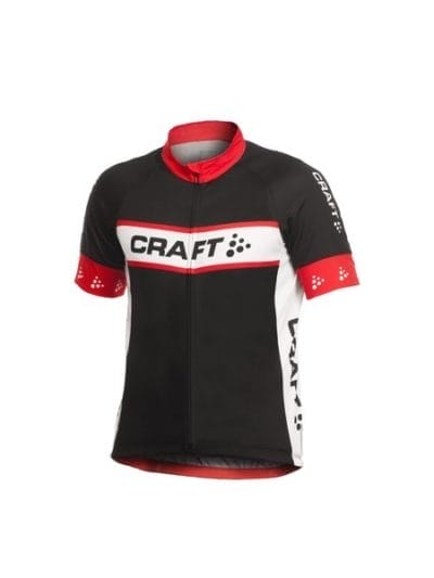 Fitness Mania - Craft Active Bike Mens Cycling Logo Jersey - Black/White/Red