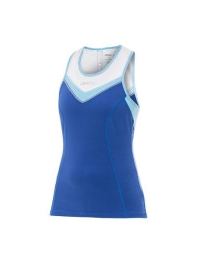 Fitness Mania - Craft Active Bike Womens Cycling Singlet - Blue/White