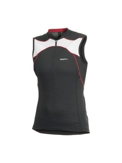 Fitness Mania - Craft Active Bike Womens Cycling Sleeveless Top - Black/White/Red