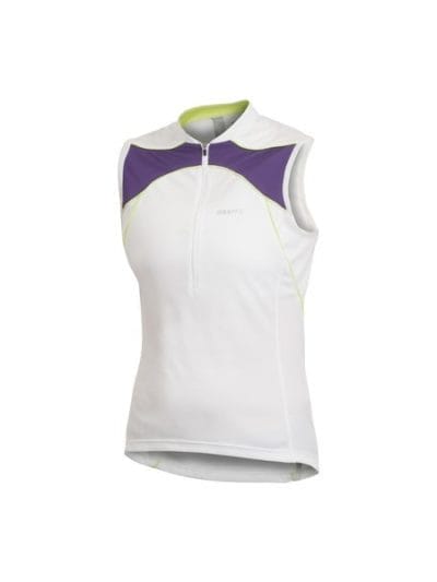 Fitness Mania - Craft Active Bike Womens Sleeveless Cycling Top - White/Purple