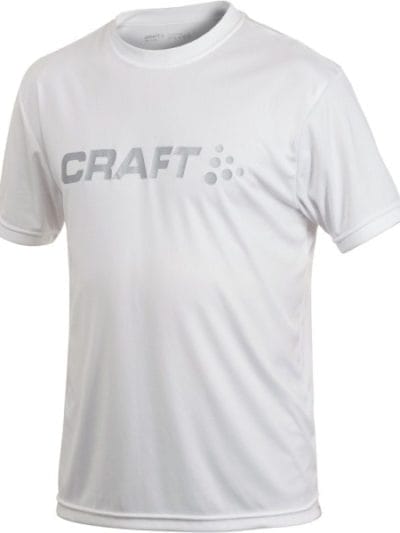 Fitness Mania - Craft Active Run Logo - Mens Running T-Shirt - White