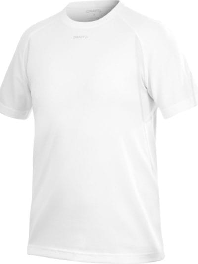 Fitness Mania - Craft Active Run Mens T-Shirt with Mesh - White