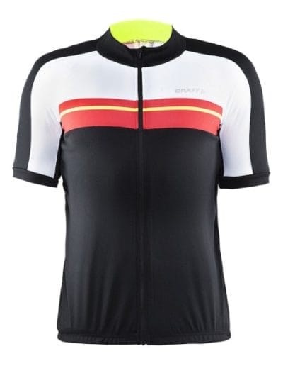 Fitness Mania - Craft Classic Mens Cycling Jersey - Black/White/Red