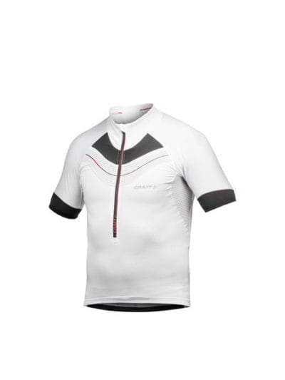 Fitness Mania - Craft Elite Bike Mens Cycling Jersey - White/Black