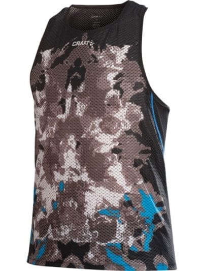 Fitness Mania - Craft Elite Run Mens Marathon Top - Black/Flame