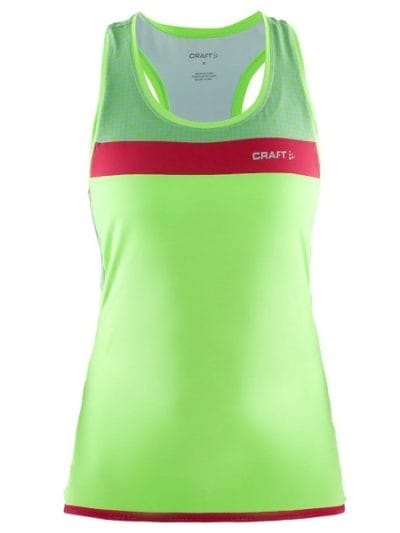 Fitness Mania - Craft Free Womens Cycling Singlet - Gecko/Berry