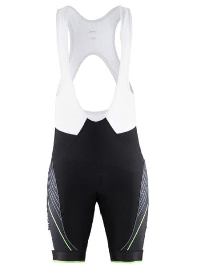 Fitness Mania - Craft Grand Tour Mens Cycling Bib Shorts - Black/White/Gecko