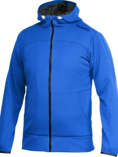 Fitness Mania - Craft Leisure Mens Full Zip Hood - Sweden Blue