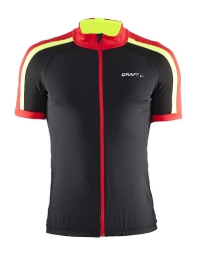 Fitness Mania - Craft Move Mens Cycling Jersey - Bright Red/Black/Yellow