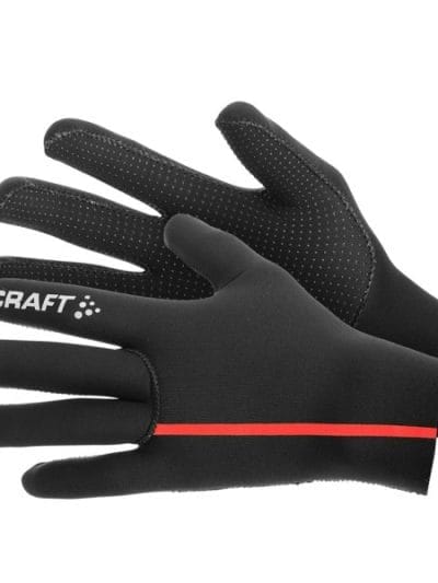Fitness Mania - Craft Neoprene Unisex Cycling Gloves - Black/Bright Red