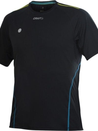 Fitness Mania - Craft Performance Run - Mens Running T-Shirt - Black
