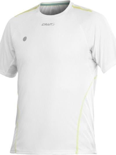 Fitness Mania - Craft Performance Run - Mens Running T-Shirt - White