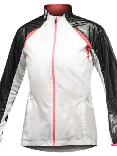 Fitness Mania - Craft Performance Run Womens Featherlight Jacket - Polar White/Black/Cheer