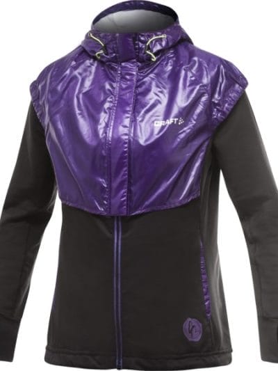 Fitness Mania - Craft Performance Run Womens Femme Jacket - Black/Vision