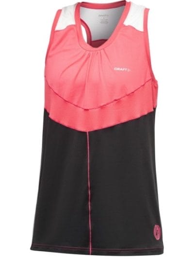 Fitness Mania - Craft Performance Run Womens Femme Singlet - Black/Cheer