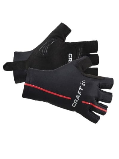 Fitness Mania - Craft Tech Short Finger Cycling Gloves - Black/Bright Red