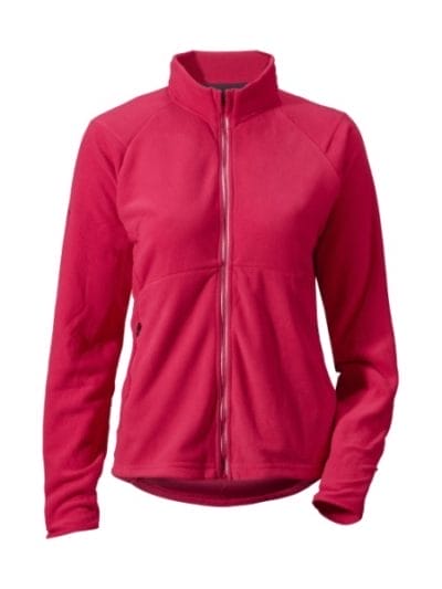 Fitness Mania - Didriksons Monte Womens Microfleece Thermal Jacket - Ruby