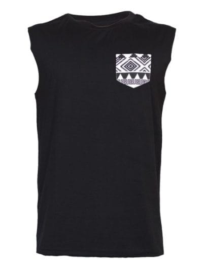 Fitness Mania - Echt Tribe Tank Mens Gym Muscle Top - Black