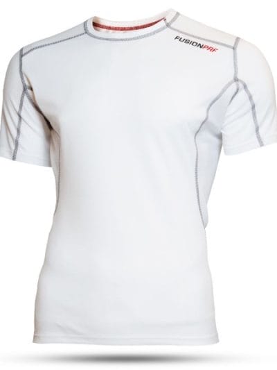Fitness Mania - Fusion PRF Pro Mens Running T-Shirt - White