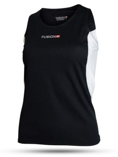 Fitness Mania - Fusion PRF Pro Womens Running Singlet - Black