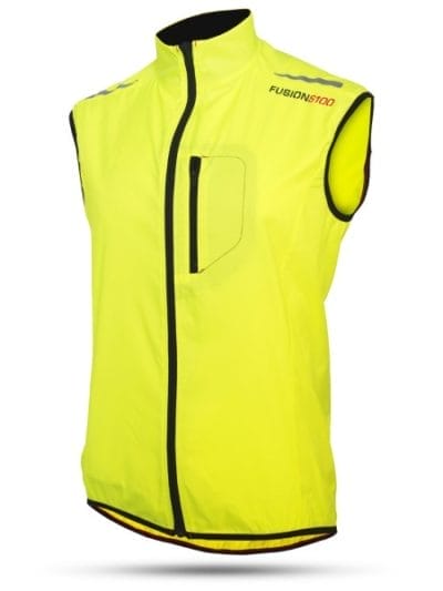 Fitness Mania - Fusion S100 Shell Mens Running Vest - Yellow