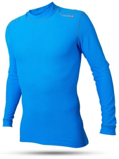 Fitness Mania - Fusion Vent Mens Long Sleeve Base Layer Shirt - Surf