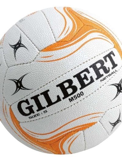 Fitness Mania - Gilbert State M500 Match Netball - Size 5 - Orange/White