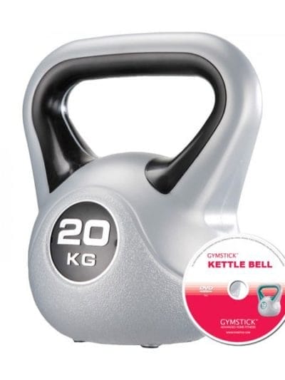 Fitness Mania - Gymstick 20kg Vinyl Kettlebell with DVD