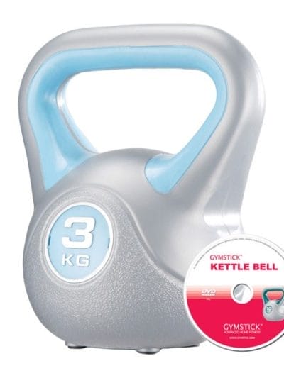 Fitness Mania - Gymstick 3kg Vinyl Kettlebell with DVD