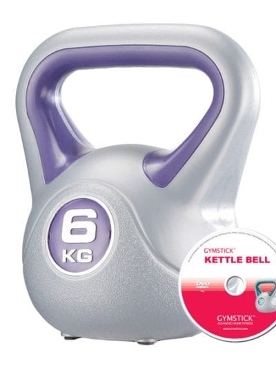 Fitness Mania - Gymstick 6kg Vinyl Kettlebell with DVD