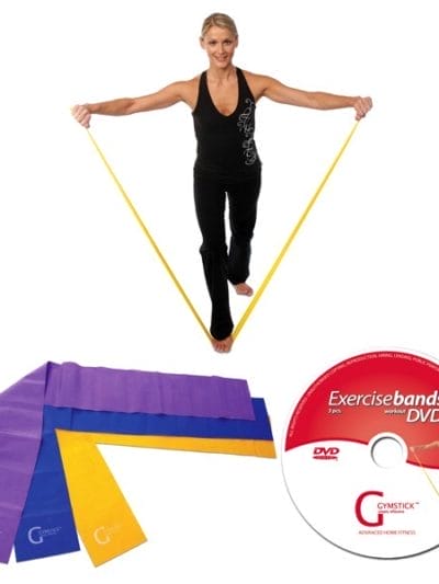 Fitness Mania - Gymstick Home Exercise Band 3 Pack with Workout DVD