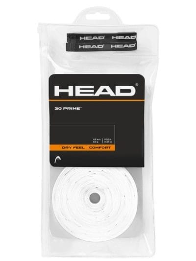 Fitness Mania - Head Tennis Prime Overgrip - 30 Pack - White