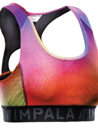 Fitness Mania - Impala CR-1 Crop Womens Sports Bra - Multi-Colour