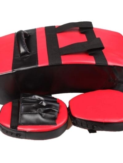 Fitness Mania - Kick Boxing Sparring Shield & Punching Pad Mitts Combo