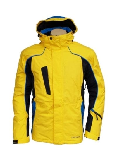 Fitness Mania - King Eagle Wallace Mens Ski Jacket - Yellow/Blue