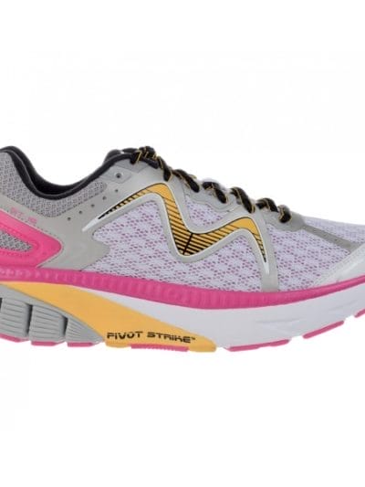 Fitness Mania - MBT GT 16 - Womens Running Shoes - White/Fuschia/Orange