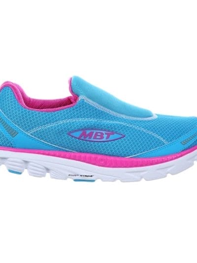 Fitness Mania - MBT Speed 16 Slip On - Womens Running Shoes - Powder Blue/Fuschia