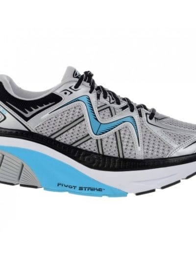 Fitness Mania - MBT Zee 16 - Womens Running Shoes - Silver/Sky Blue/Black