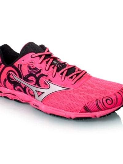 Fitness Mania - Mizuno Wave Hitogami 2 - Womens Running Shoes - Neon Pink/Silver/Black