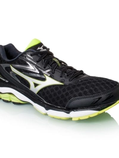 Fitness Mania - Mizuno Wave Inspire 12 - Mens Running Shoes - Black/Safety Yellow