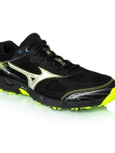 Fitness Mania - Mizuno Wave Kien 2 - Mens Trail Running Shoes - Black/Safety Yellow