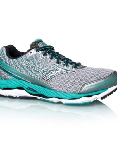 Fitness Mania - Mizuno Wave Paradox 2 - Womens Running Shoes - Silver/Waterfall Blue
