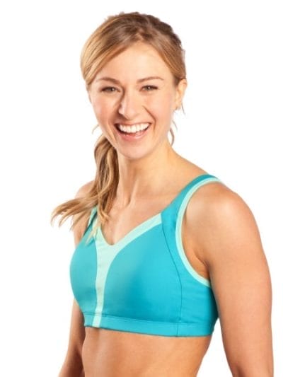 Fitness Mania - Moving Comfort Vero Sports Bra - A/B Cup - Bahama Blue