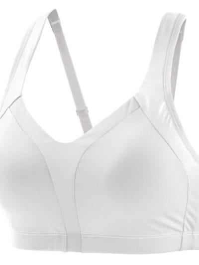 Fitness Mania - Moving Comfort Vero Sports Bra - A/B Cup - White