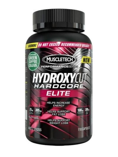 Fitness Mania - MuscleTech Hydroxycut Hardcore Elite Thermogenic Fat Burner - 110 Capsules