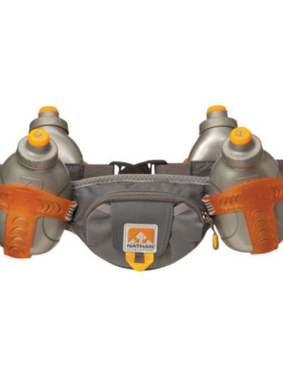 Fitness Mania - Nathan Trail Mix 4 Hydration Belt - Nathan Grey/Orange