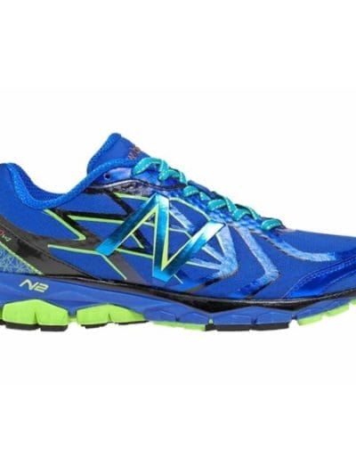 Fitness Mania - New Balance 1080v4 - Mens Running Shoes - Blue/Lime