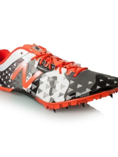 Fitness Mania - New Balance 400v1 - Mens Track & Field Sprint Spikes - Grey/Orange/White