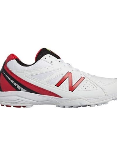 Fitness Mania - New Balance 4020v2 - Mens Cricket Shoes - White/Red/Black