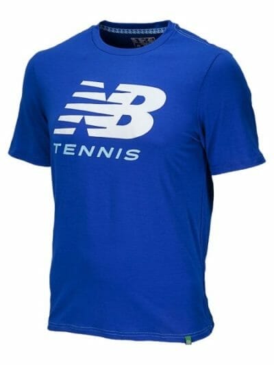 Fitness Mania - New Balance Big Brand Mens Tennis T-Shirt - Cobalt